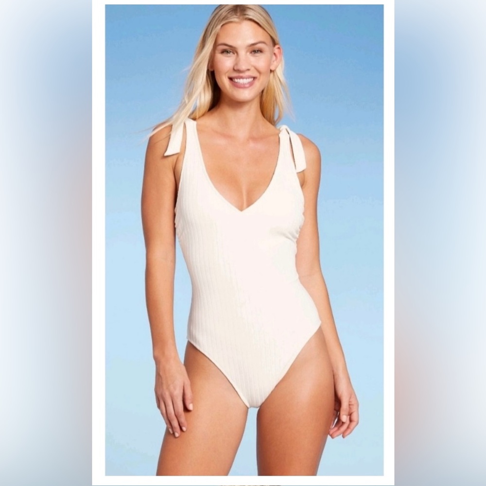 Shade & Shore Swim White One Piece